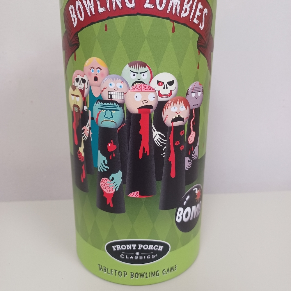 Bowling Zombies wooden novelty game